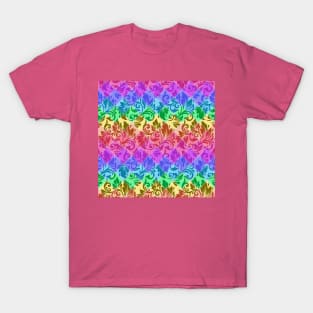 Rustic Rainbow Patchwork T-Shirt